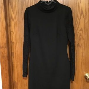 LuLu’s Long-sleeved, Black Colored Dress